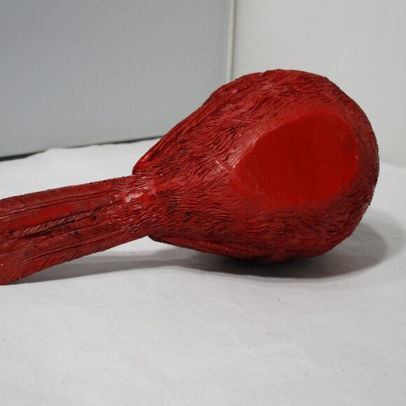 Red Cardinal Sitting Bird Figurine Resin Figure - Picture 4 of 5
